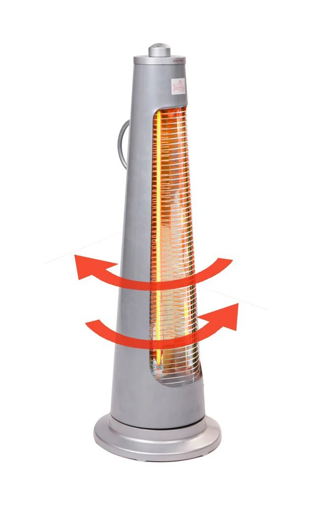 900W IPX4 Streamline Rotating Patio Heater with 2 Power Settings by HeatlabĀ® - Image 4