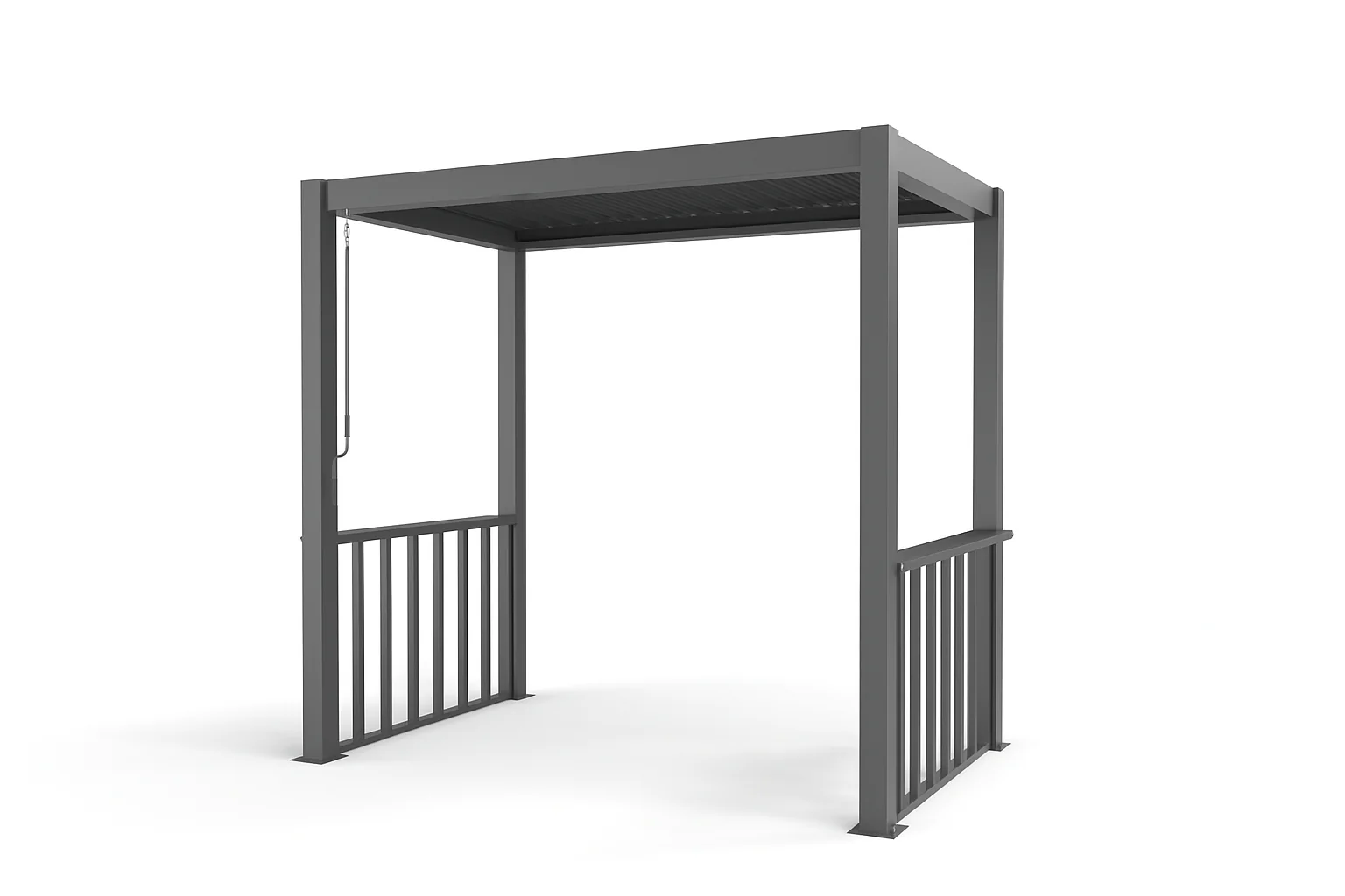 2.5m x 1.5m Deluxe Pergola with Louvered Shutter Roof by Primrose Living - Image 4