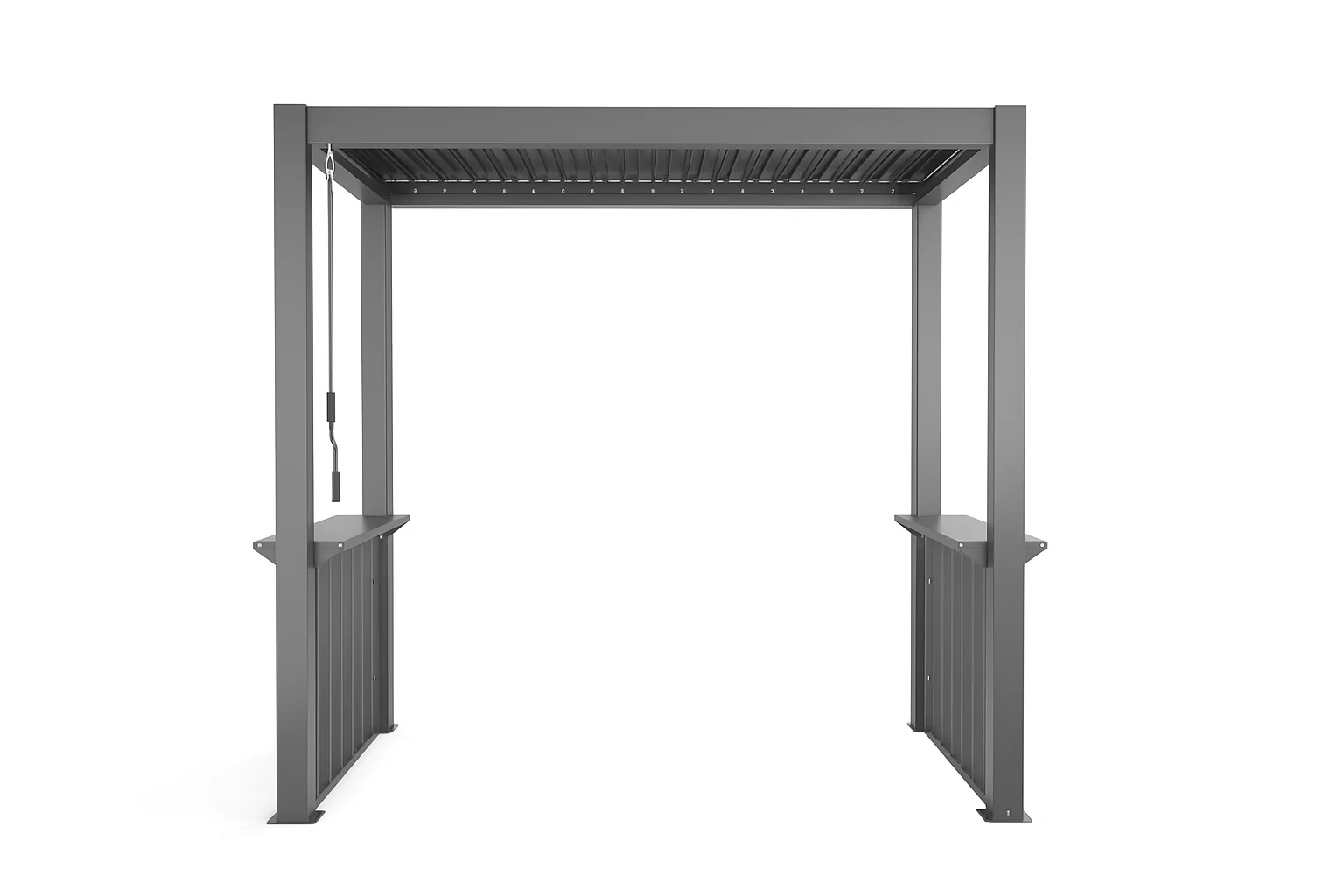 2.5m x 1.5m Deluxe Pergola with Louvered Shutter Roof by Primrose Living - Image 6