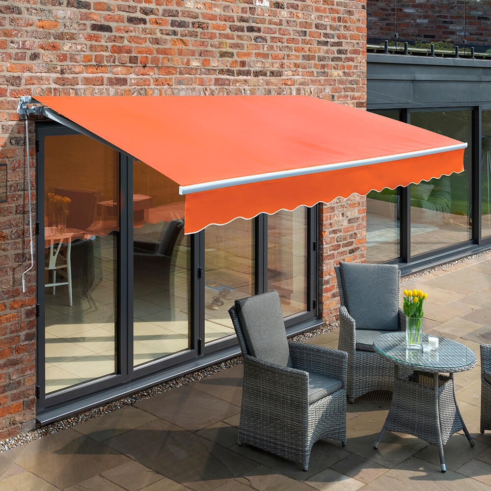 2.0m Budget Manual Awning, Terracotta