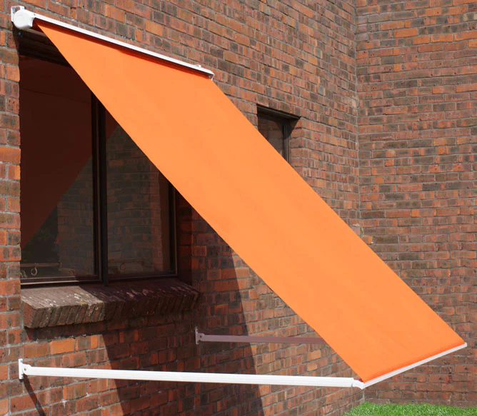2.0m Half Cassette Drop Arm Awning, Terracotta