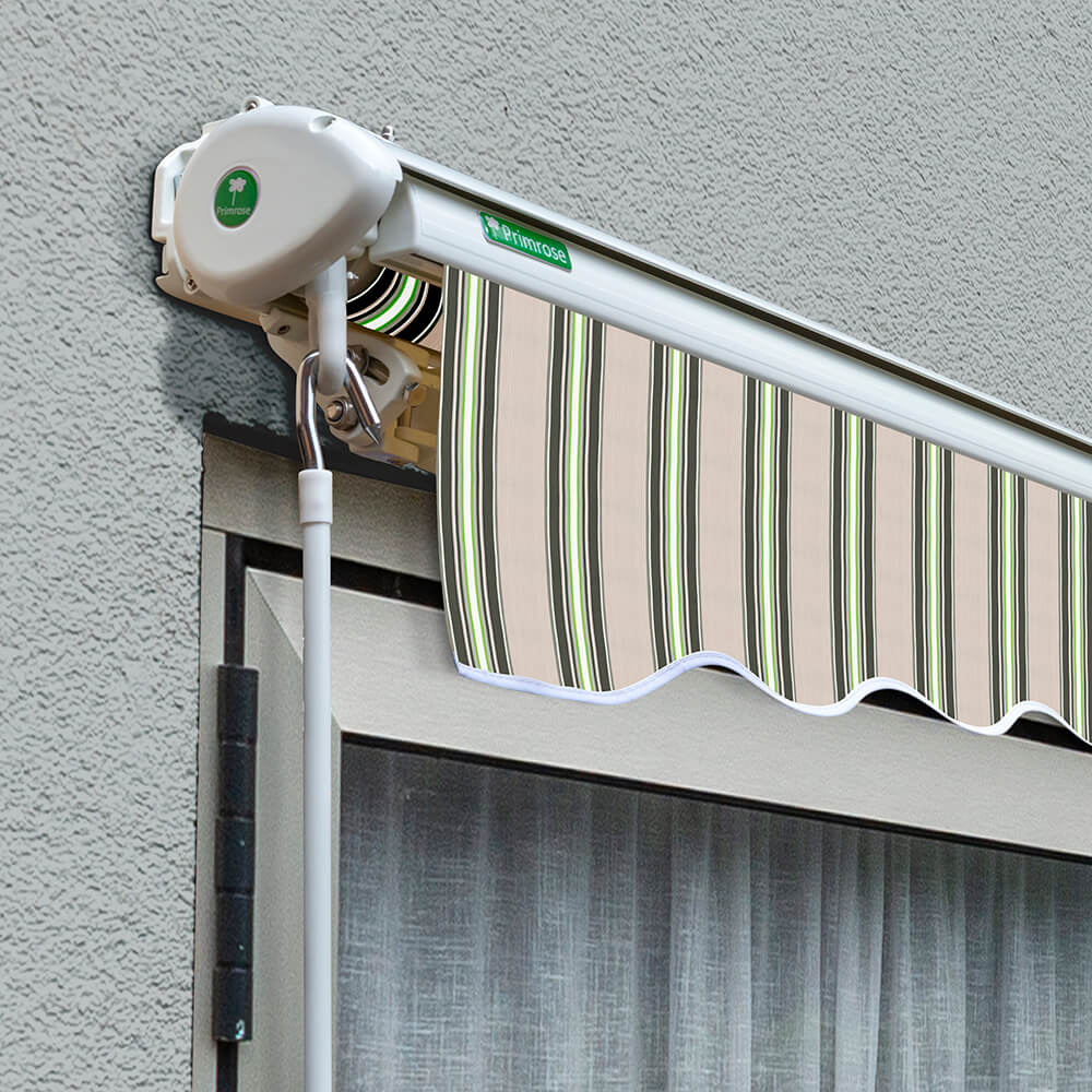 2.0m Half Cassette Electric Awning, Multi Stripe - Image 2