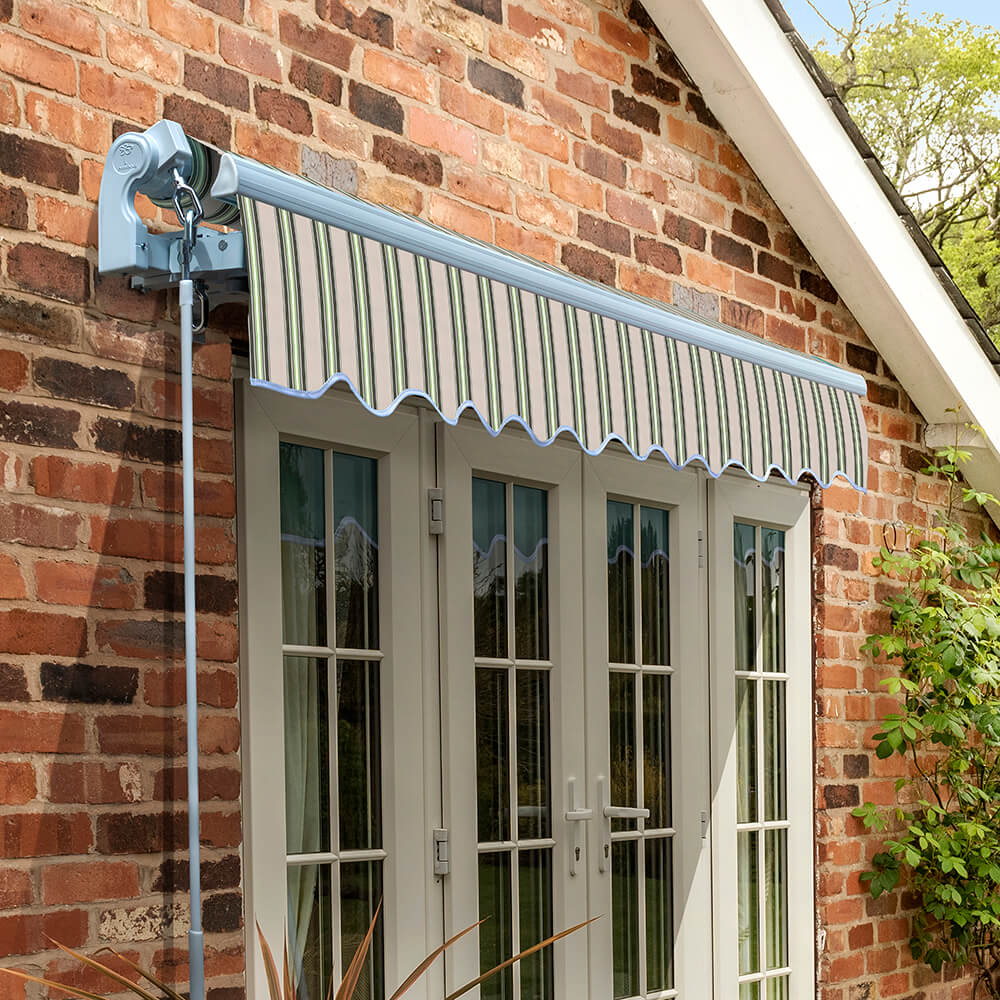 2.0m Standard Manual Awning, Multi Stripe - Image 4