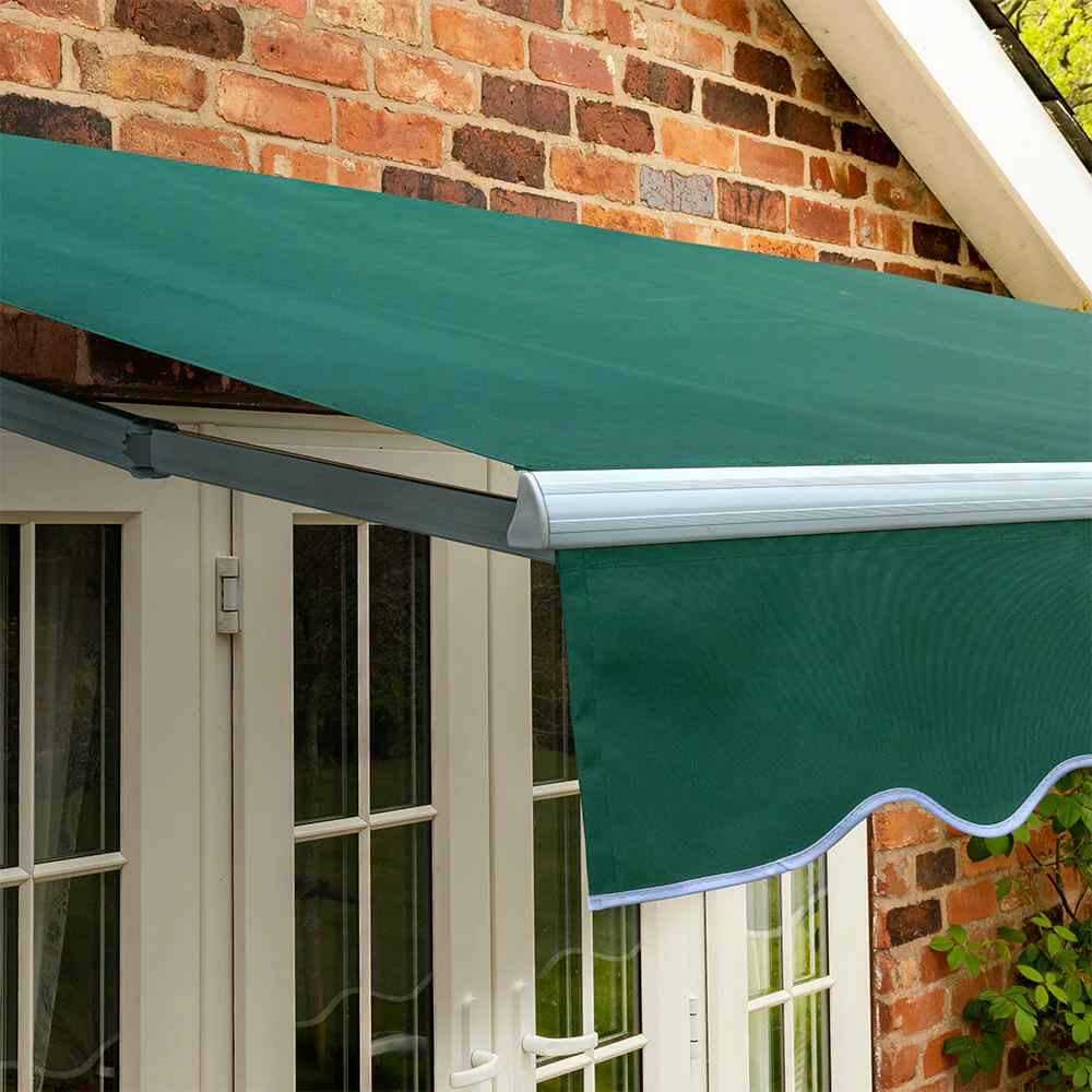 2.0m Standard Manual Awning, Plain Green - Image 5