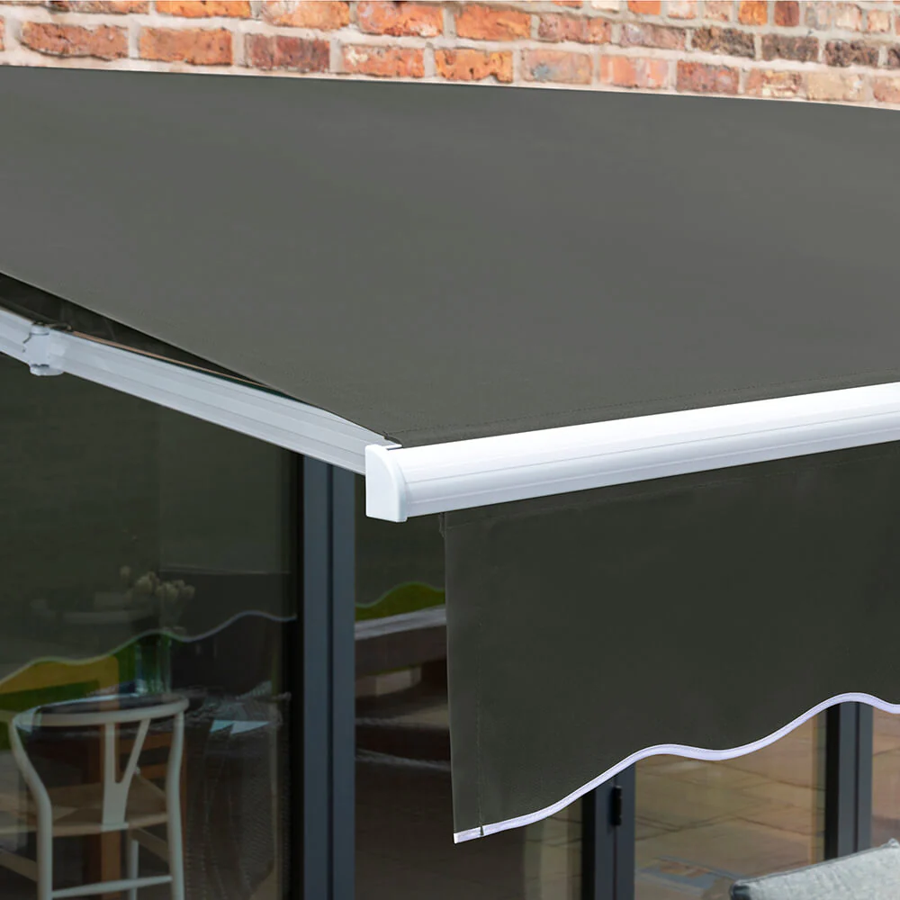 2.5m Budget Manual Awning, Charcoal - Image 7