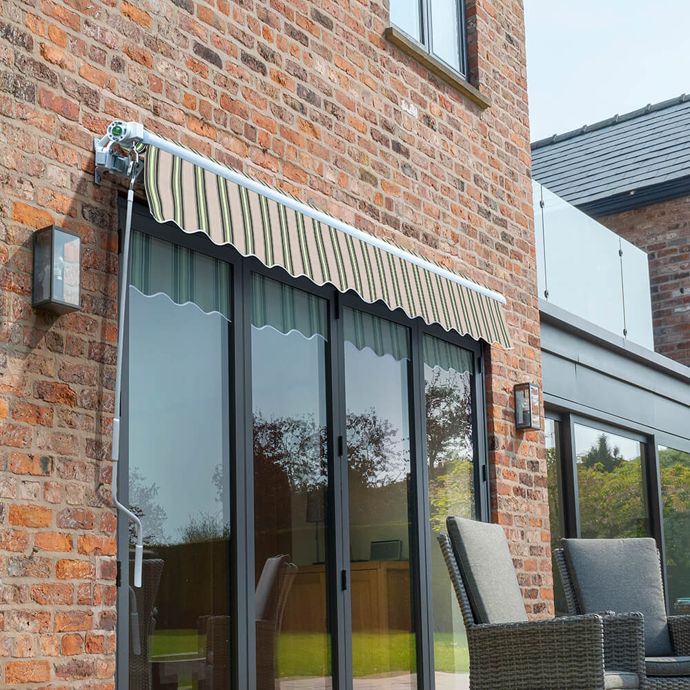2.5m Budget Wireless Electric Awning, Multi Stripe - Image 2