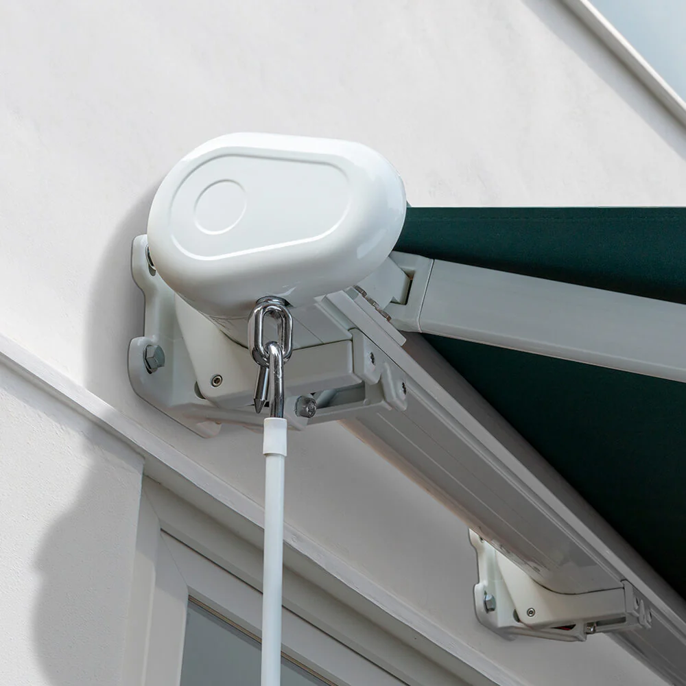 2.5m Full Cassette Electric Awning, Plain Green - Image 5
