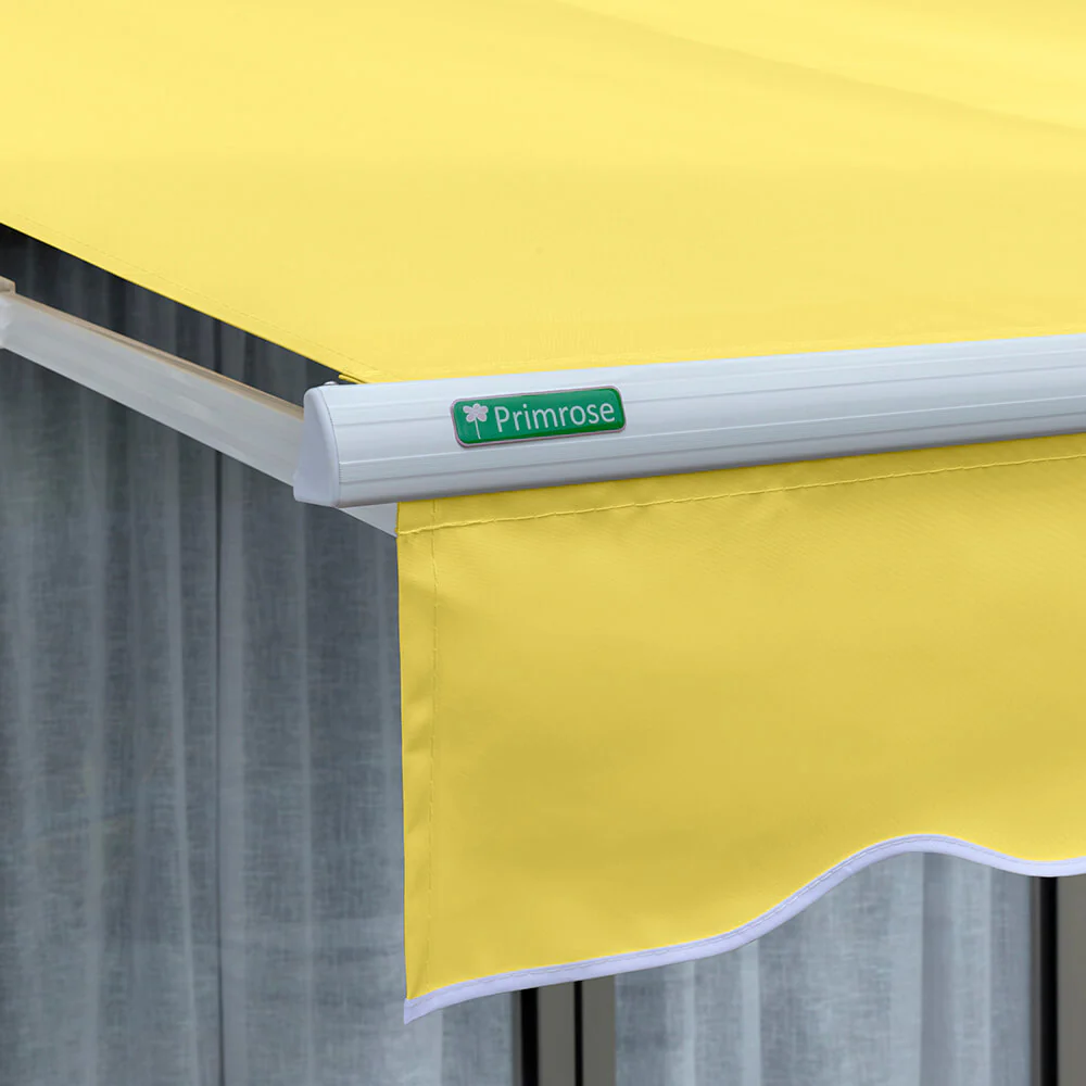 2.5m Half Cassette Manual Awning, Lemon Yellow - Image 6
