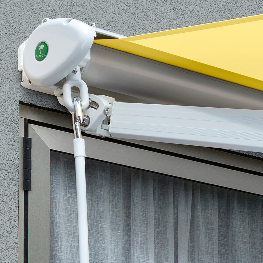2.5m Half Cassette Manual Awning, Lemon Yellow - Image 7