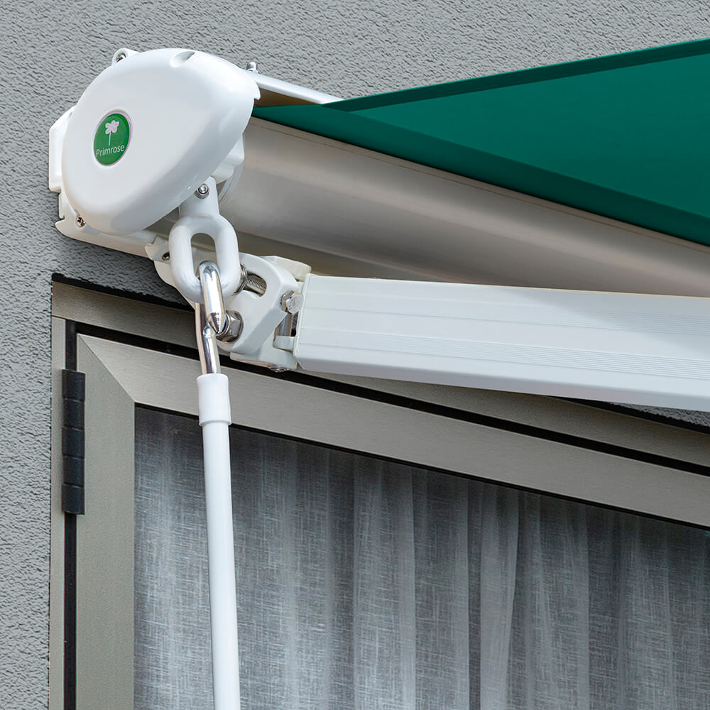 2.5m Half Cassette Manual Awning, Plain Green - Image 7