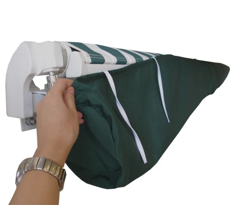 2.5m Plain Green Protective Awning Rain Cover / Storage Bag