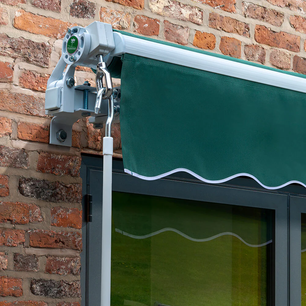 3.0m Budget Manual Awning, Plain Green - Image 4