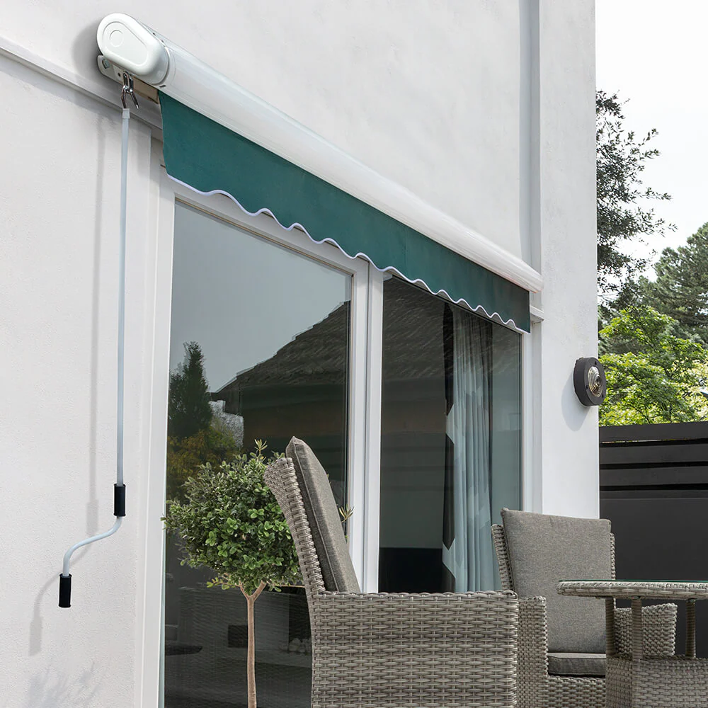 3.0m Full Cassette Electric Awning, Plain Green - Image 4