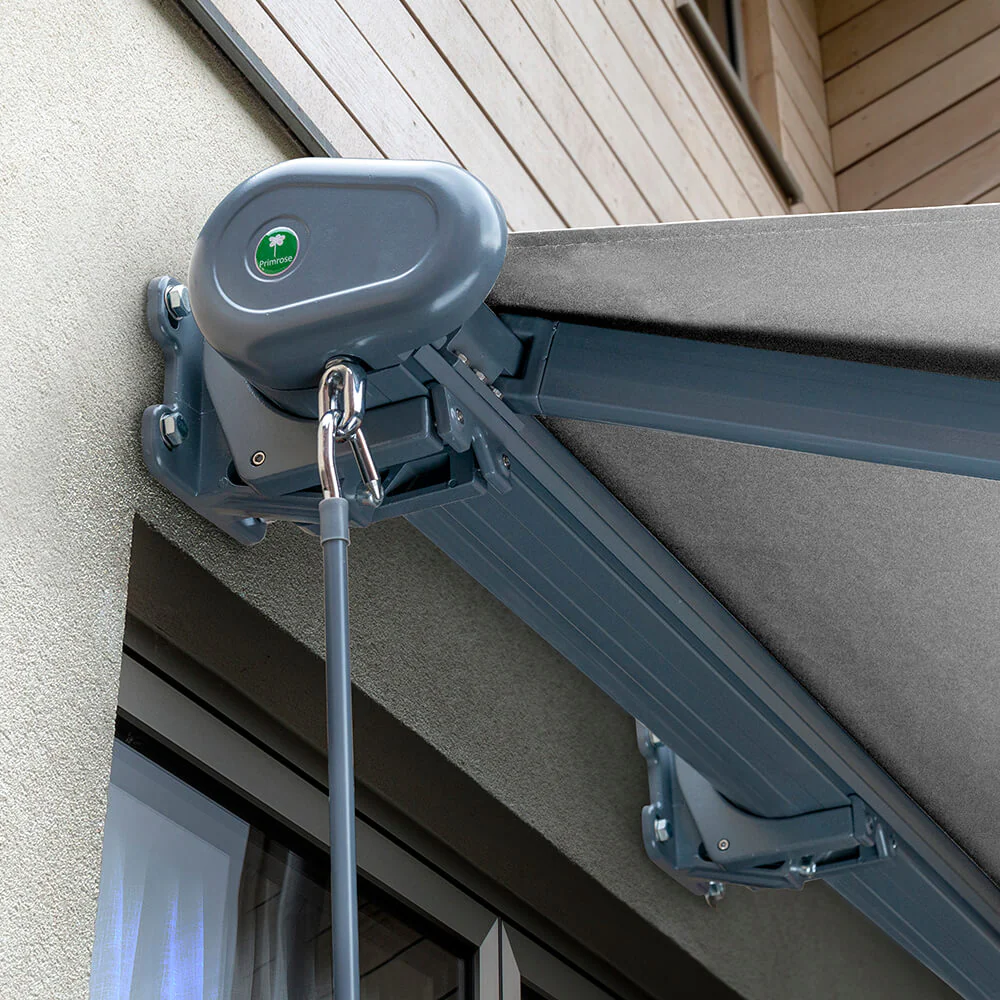 3.0m Full Cassette Electric Silver Awning (Charcoal Cassette) - Image 5