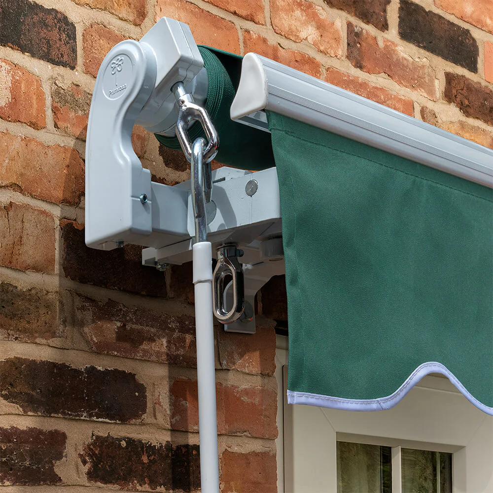 3.0m Standard Manual Awning, Plain Green - Image 3