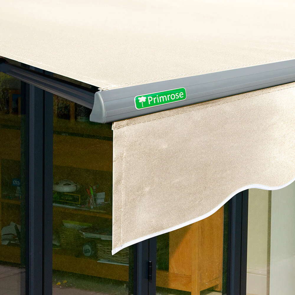 3.5m Half Cassette Electric Ivory Awning (Charcoal Cassette) - Image 6
