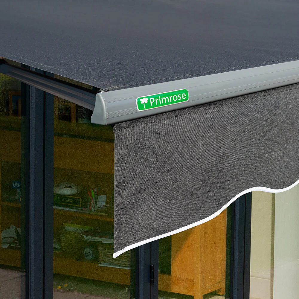 3.5m Half Cassette Manual Charcoal Awning (Charcoal Cassette) - Image 5
