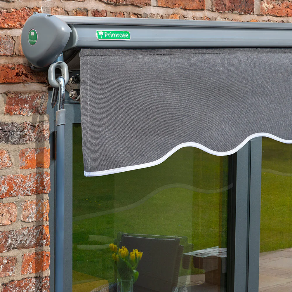 3.5m Half Cassette Manual Charcoal Awning (Charcoal Cassette) - Image 6