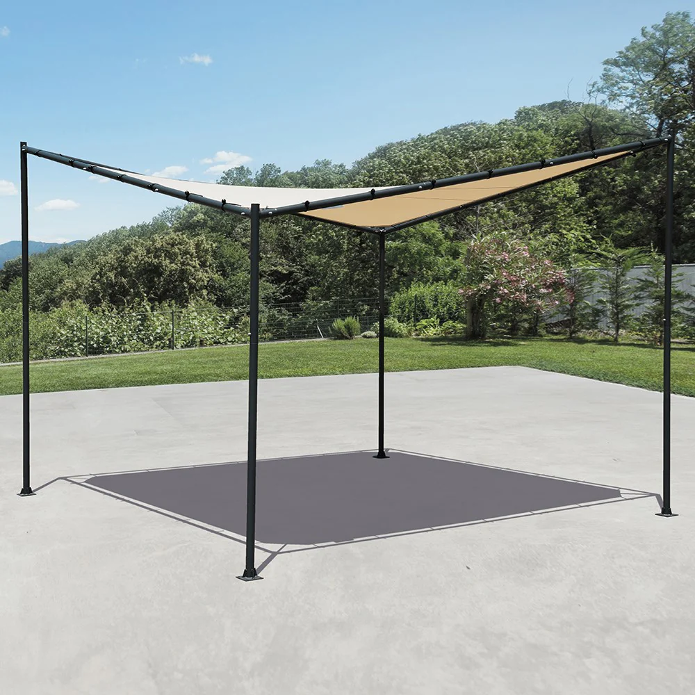 3.5M Square Portable Steel Frame With Sail Shade - Image 11