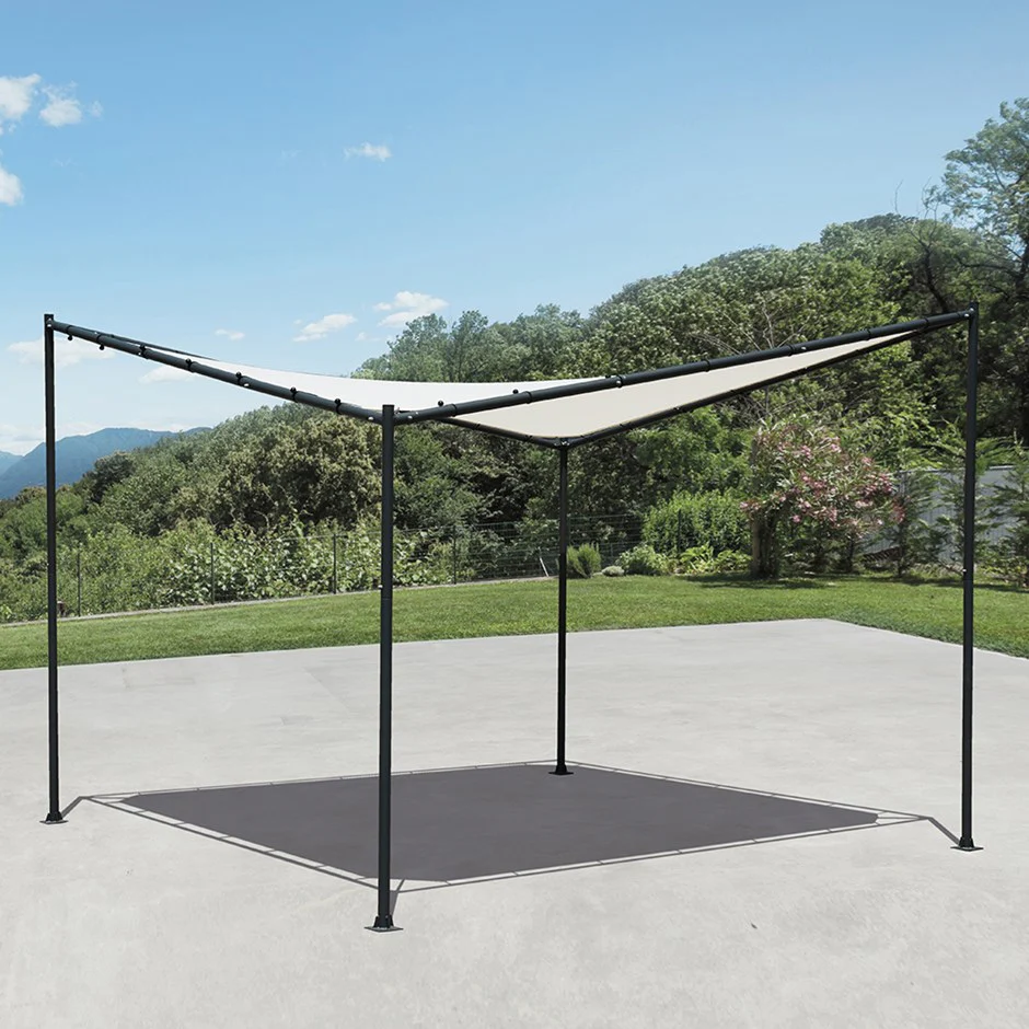 3.5M Square Portable Steel Frame With Sail Shade - Image 9
