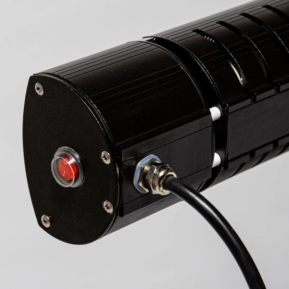 3kW IP44 Wall Mounted Electric Patio Heater Remote Control Black by HeatlabĀ® - Image 4