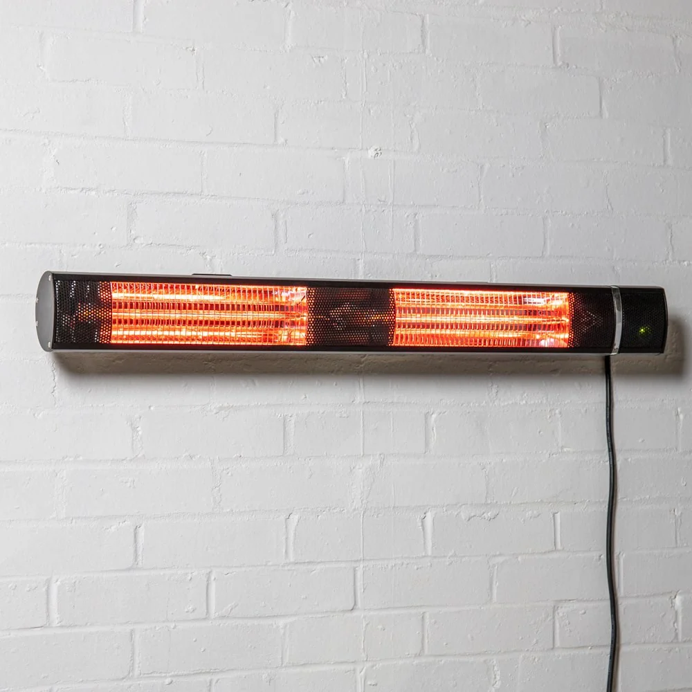 3kW IP44 Wall Mounted Electric Patio Heater Remote Control Black by HeatlabĀ® - Image 5
