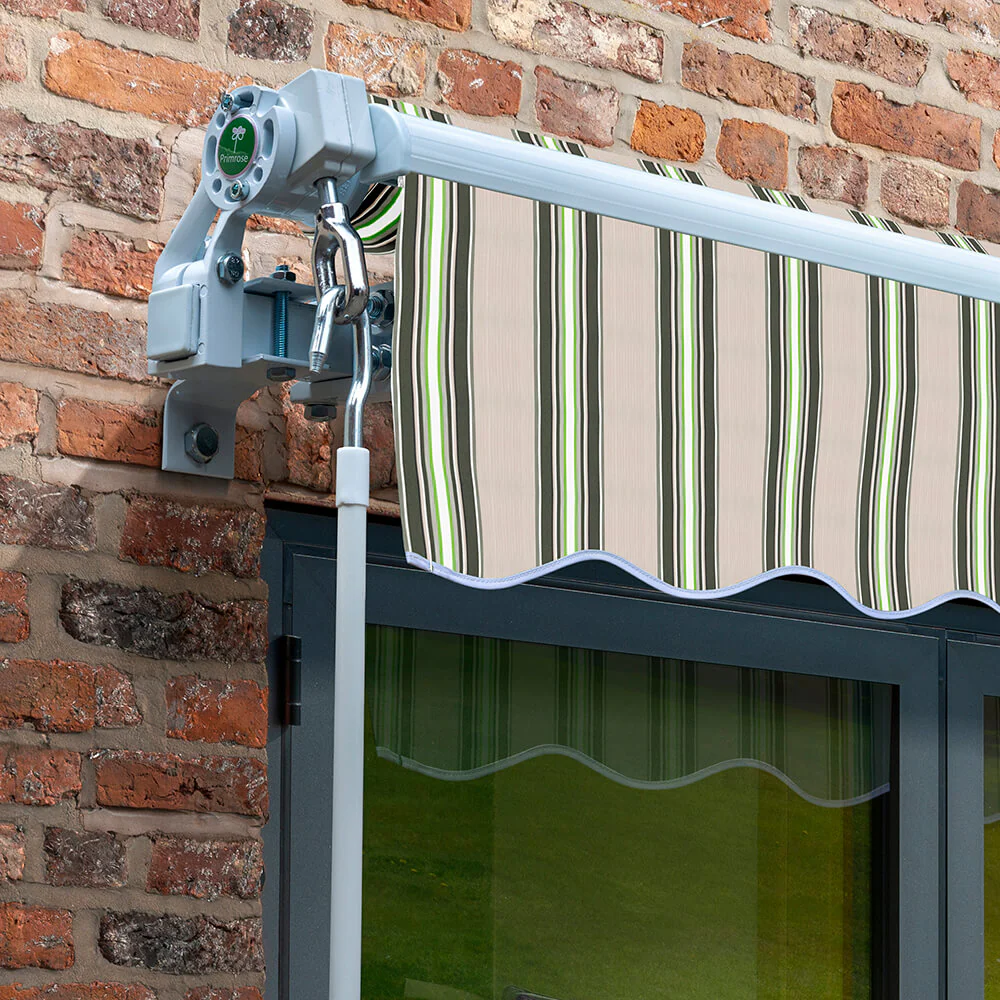 4.0m Budget Manual Awning, Multi Stripe - Image 2
