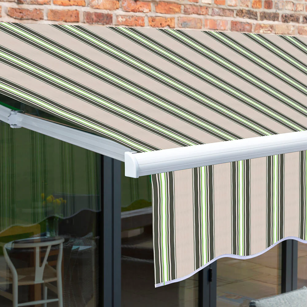 4.0m Budget Manual Awning, Multi Stripe - Image 7