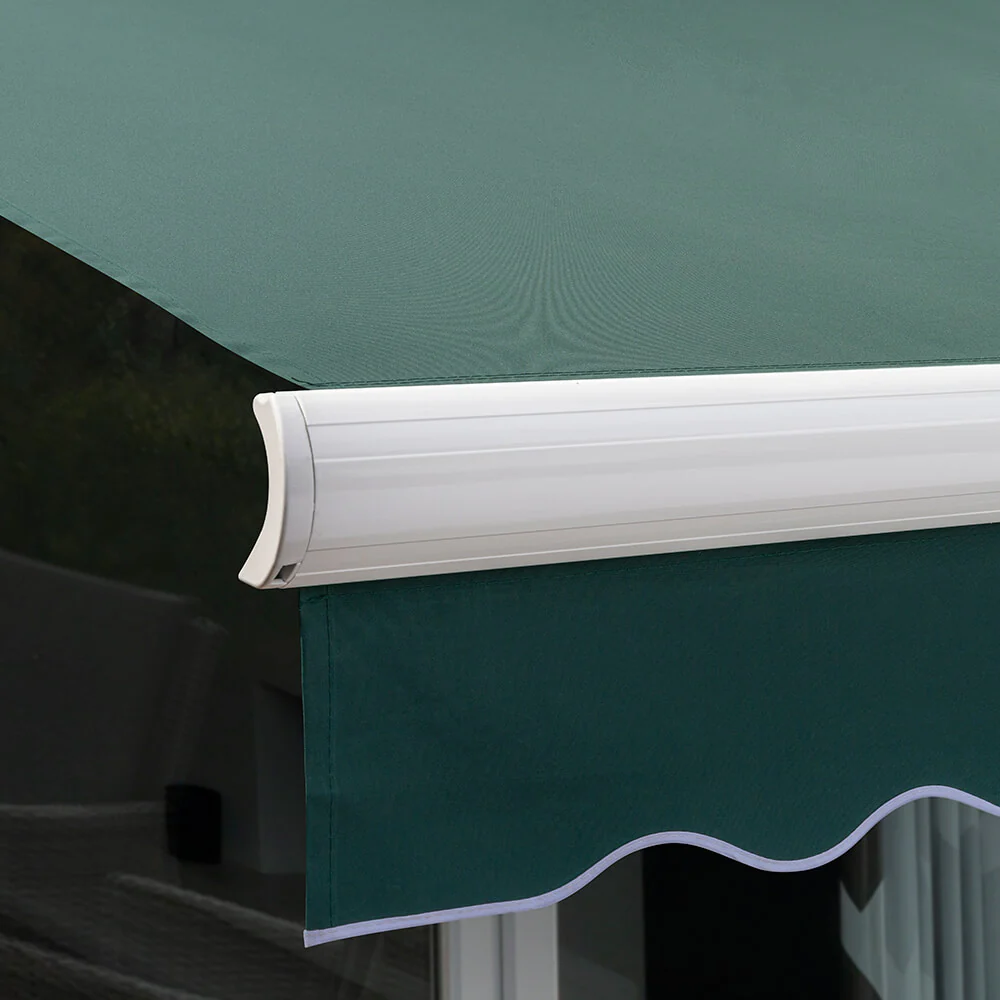 4.0m Full Cassette Electric Awning, Plain Green - Image 6