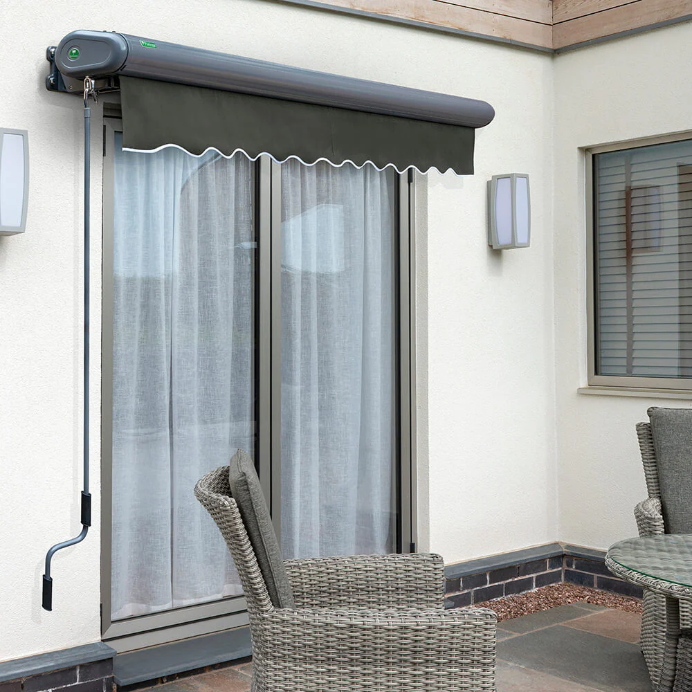4.0m Full Cassette Electric Charcoal Awning (Charcoal Cassette) - Image 6