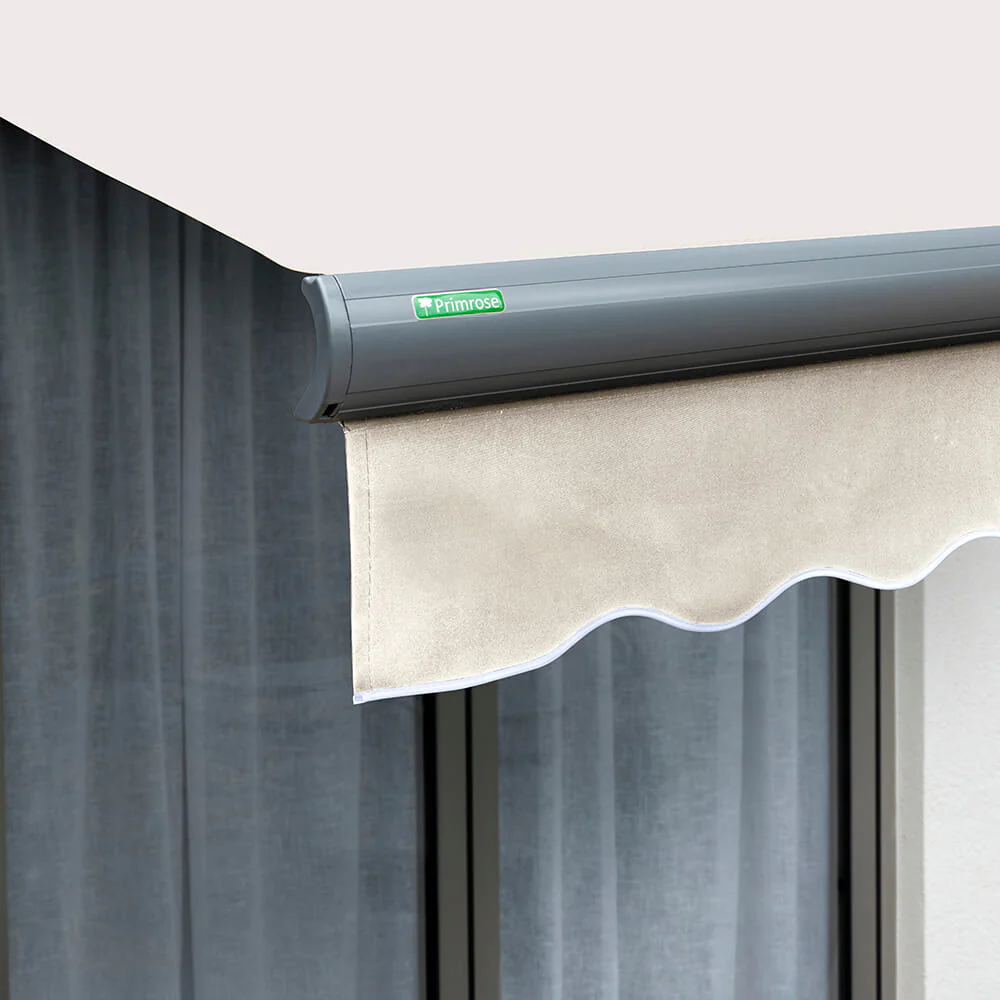 4.0m Full Cassette Electric Ivory Awning (Charcoal Cassette) - Image 4