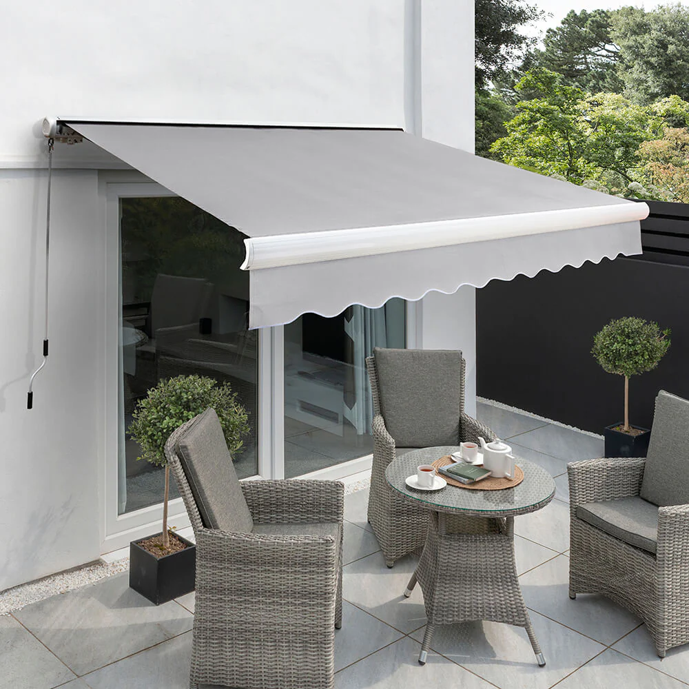 4.0m Full Cassette Manual Awning, Silver