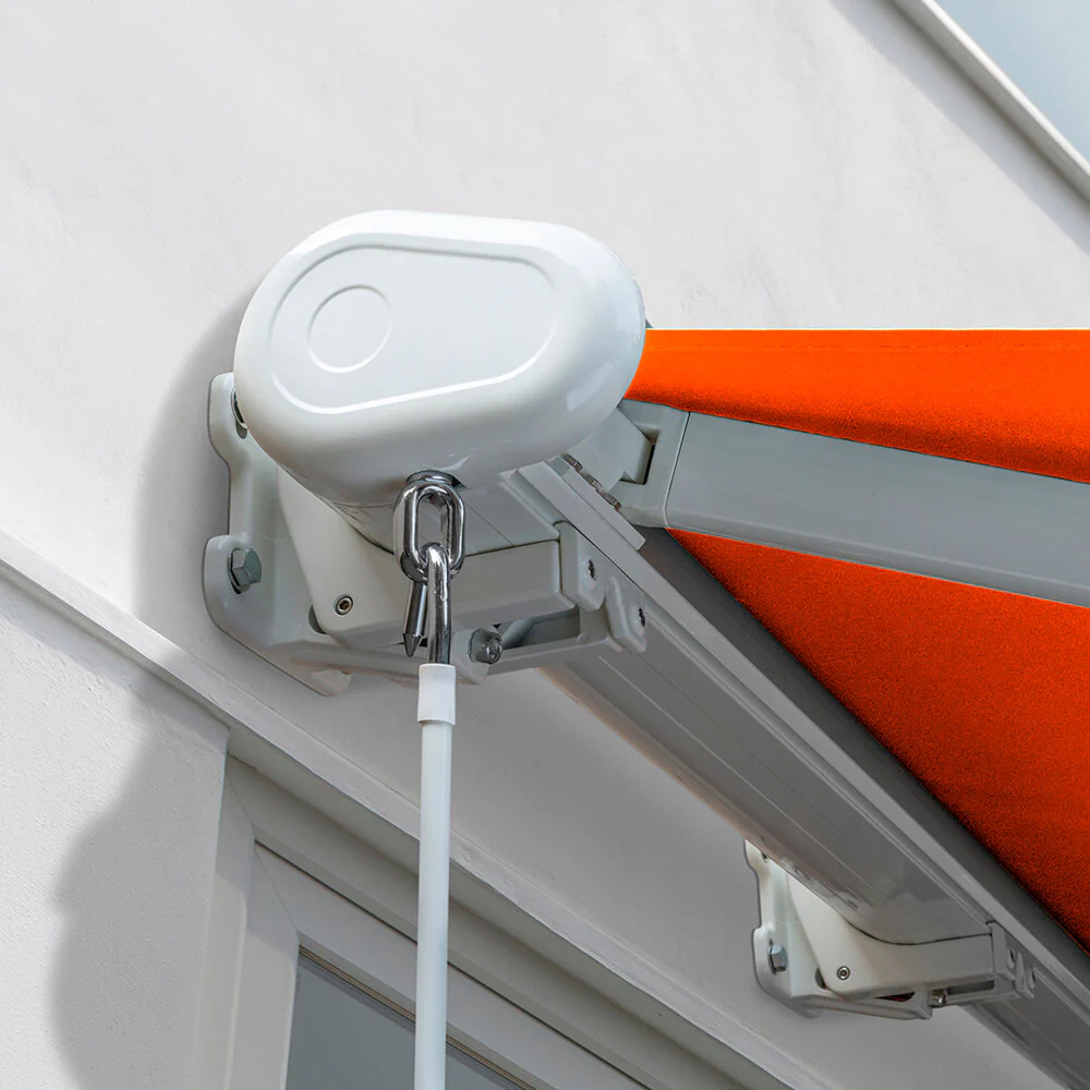 6.0m Full Cassette Electric Awning, Terracotta Polyester - Image 6