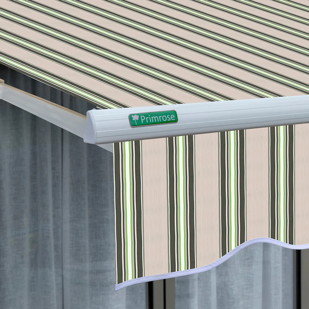 6.0m Half Cassette Electric Awning, Multi-Stripe - Image 5