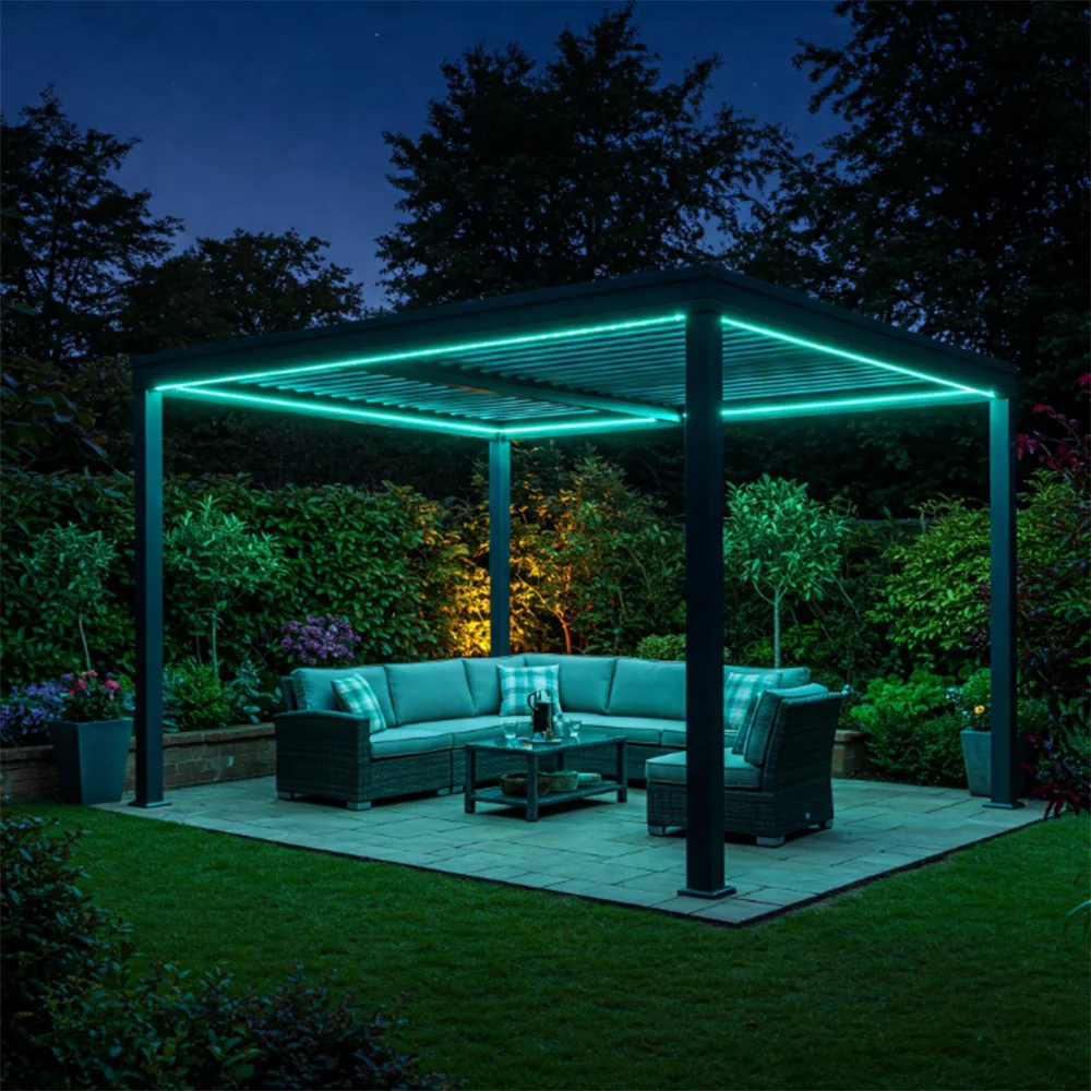 3x3M Pegola Colour Changing LED Light Kit by Primrose Living - Image 6