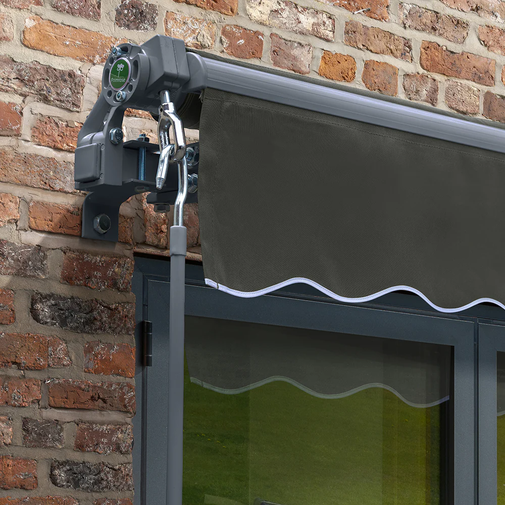 3m Budget Manual Charcoal Awning (Charcoal Cassette) - Image 4