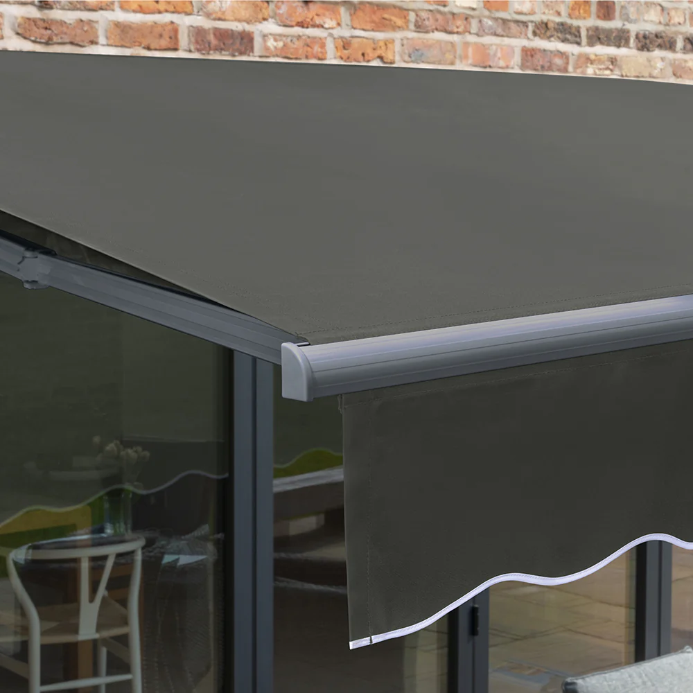 3m Budget Manual Charcoal Awning (Charcoal Cassette) - Image 6