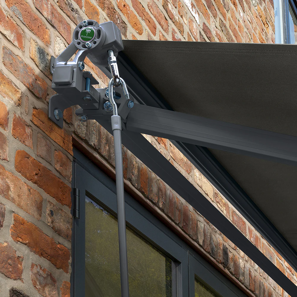 4m Budget Manual Charcoal Awning (Charcoal Cassette) - Image 5