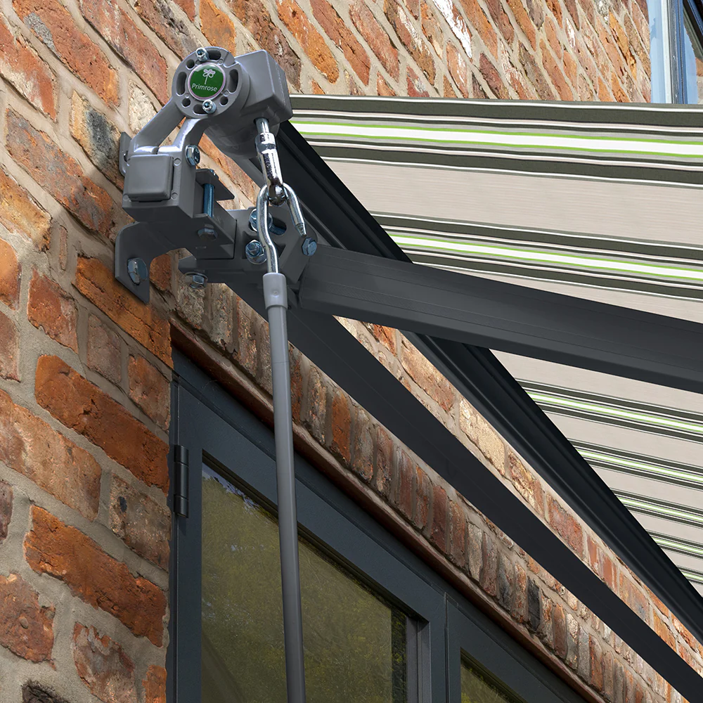 3m Budget Manual Multistripe Awning (Charcoal Cassette) - Image 5