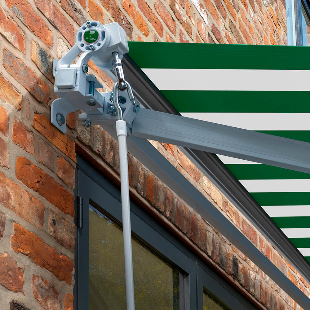 3m Budget Wireless Electric Awning, Green and White - Image 4