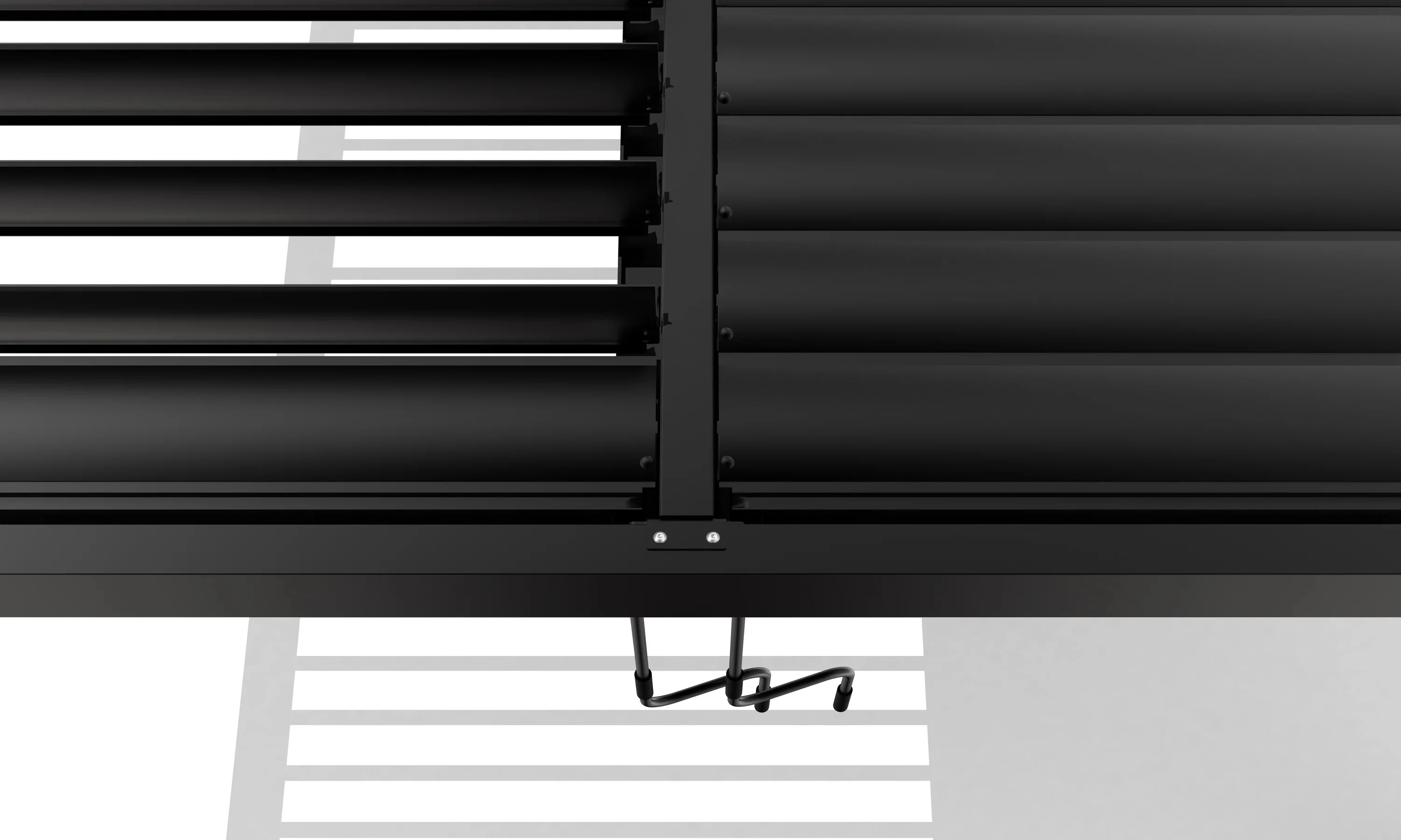 3m x 4m Deluxe Charcoal Pergola with Louvered Shutter Roof by Primrose Living - Image 6