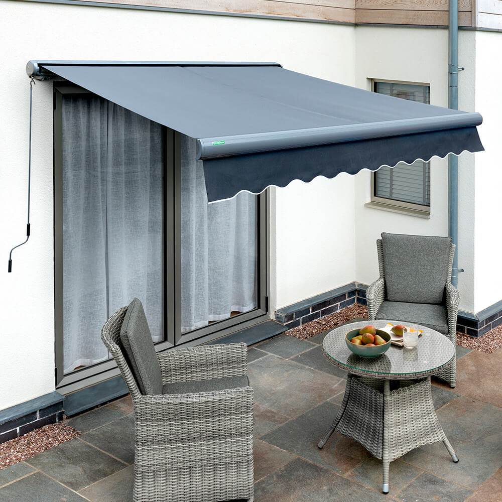 3m Full Cassette Manual Charcoal Awning (Charcoal Cassette)