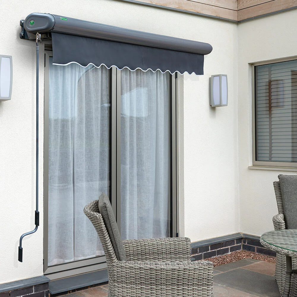 3m Full Cassette Manual Charcoal Awning (Charcoal Cassette) - Image 2