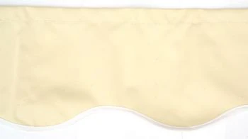 6m Ivory Valance - Wavy