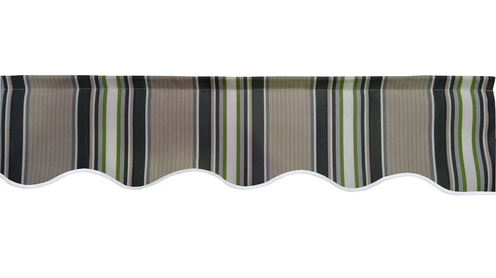 2m Multi Stripe Valance - Wavy