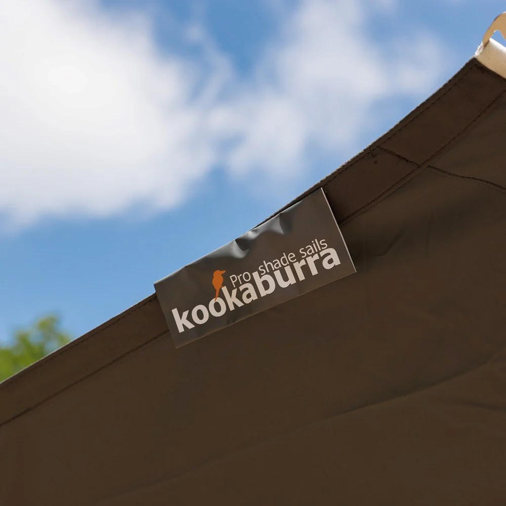 Pro Waterproof Charcoal Sail Shade - Exclusively | Kookaburra® - Image 4