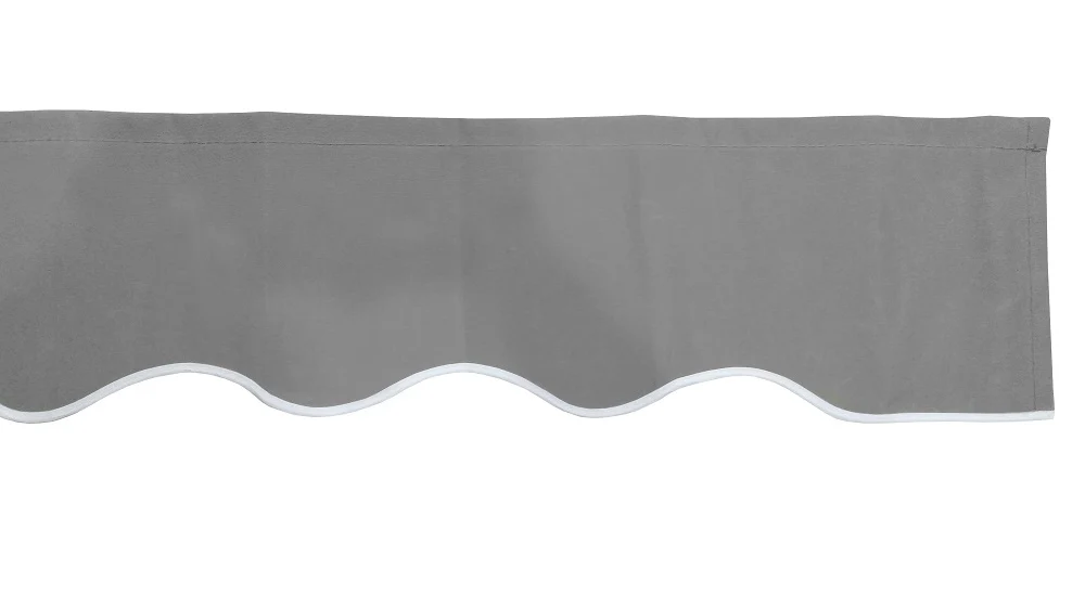 5m Silver Valance - Wavy