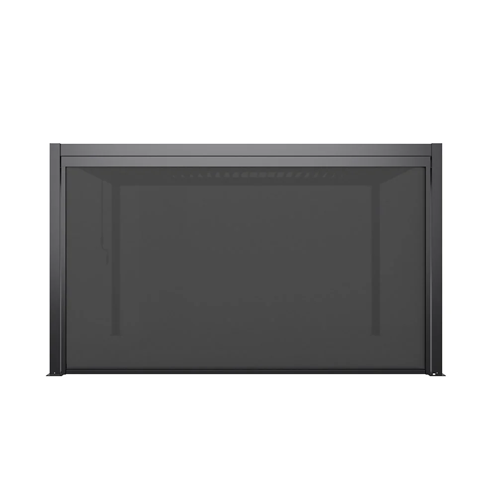 Single Charcoal Pulldown Side Shade for 3x4m Deluxe Pergola - Image 5