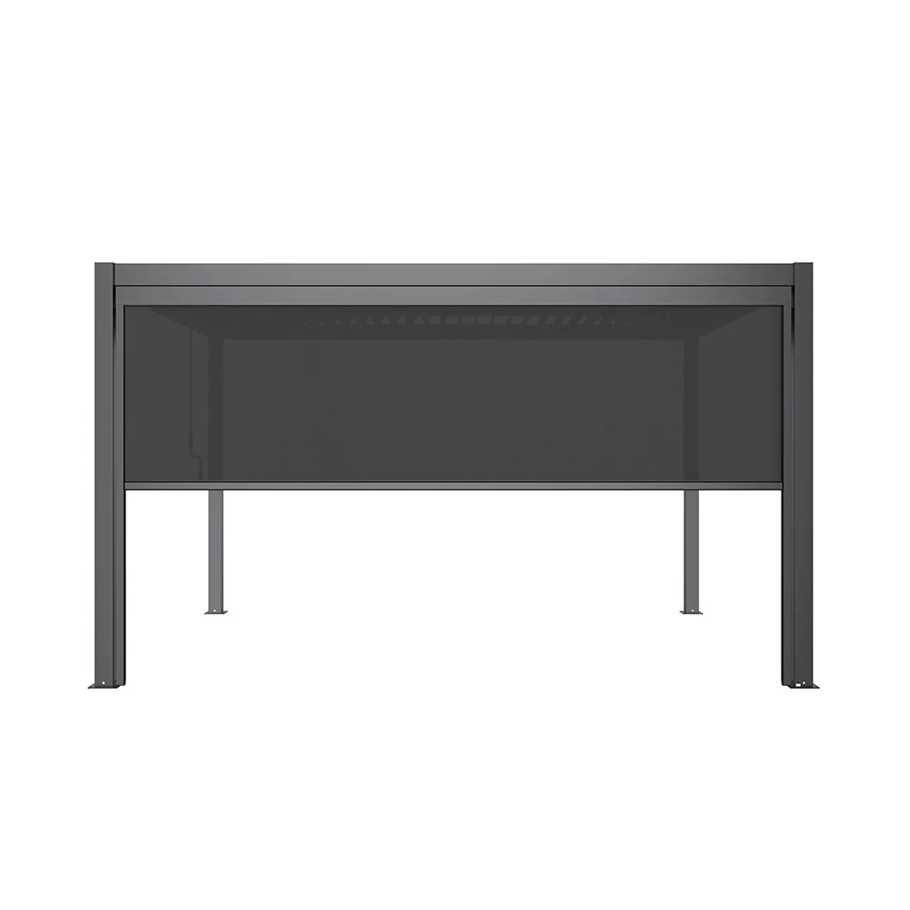 Single Charcoal Pulldown Side Shade for 3x4m Deluxe Pergola - Image 6