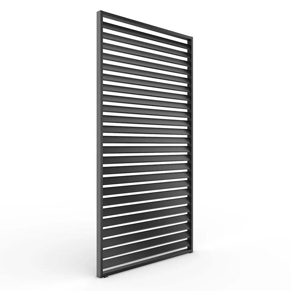 Single Pergola Fixed Louvre Wall Panel For 4m Side By Primrose Living - Image 3